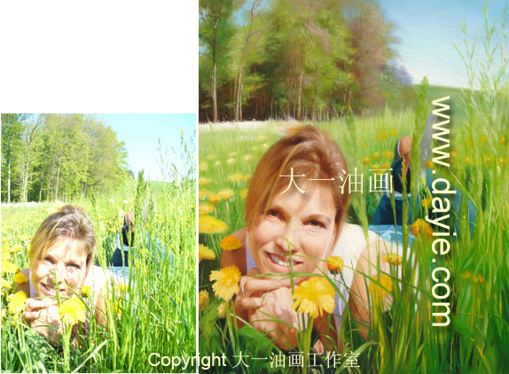 写实油画肖像/写真肖像油画